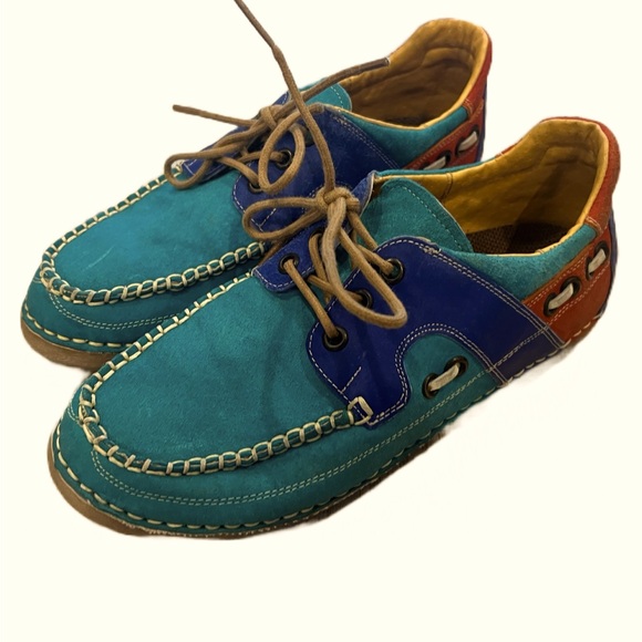 Cinch Shoes - Cinch Boat Shoes Women’s Colorful Moccasin Flats 7.5